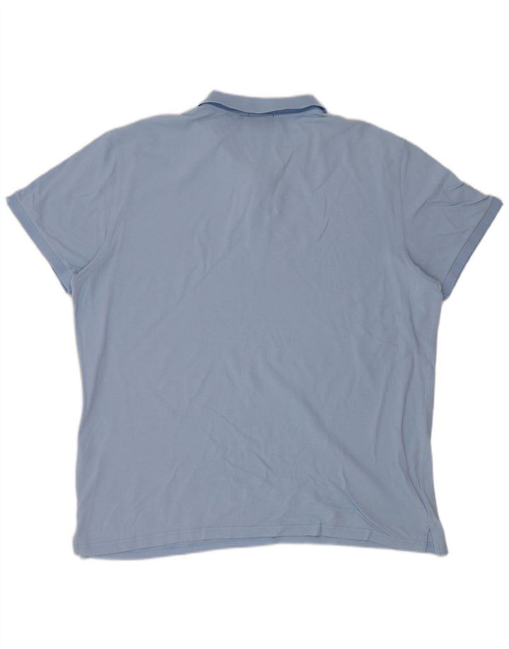 GANT Herren-Poloshirt mit normaler Passform, 4XL, blaue Baumwolle
