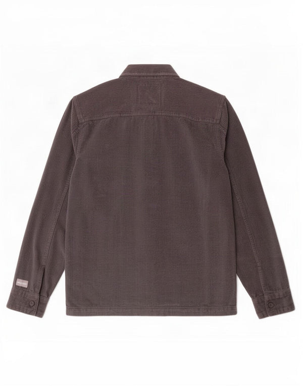 Hollister Herren Cordhemd Small Grau Baumwolle