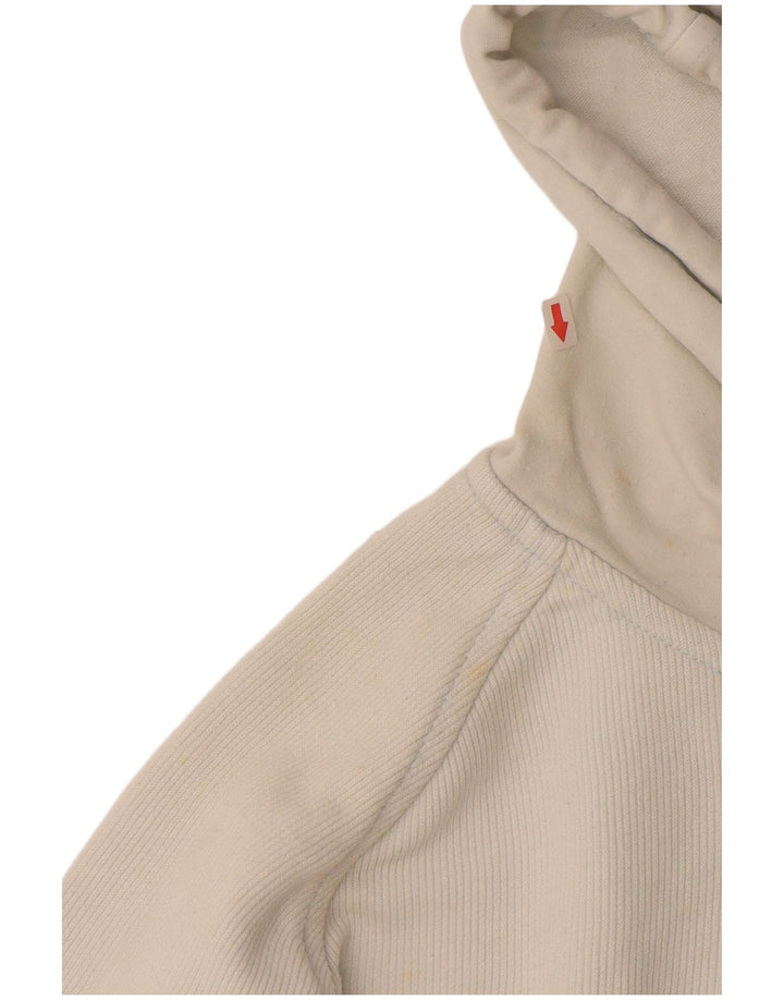 KAPPA Damen Zip Hoodie Pullover UK 14 Mittelweiß