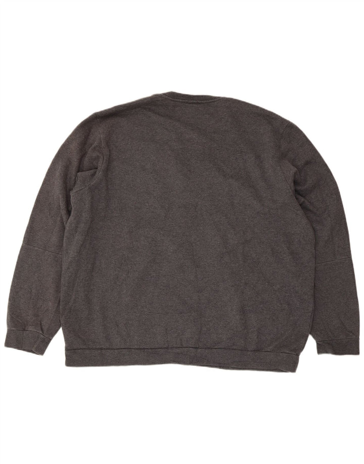 Adidas Herren Regular Fit Sweatshirt Pullover 2XL Grau Baumwolle