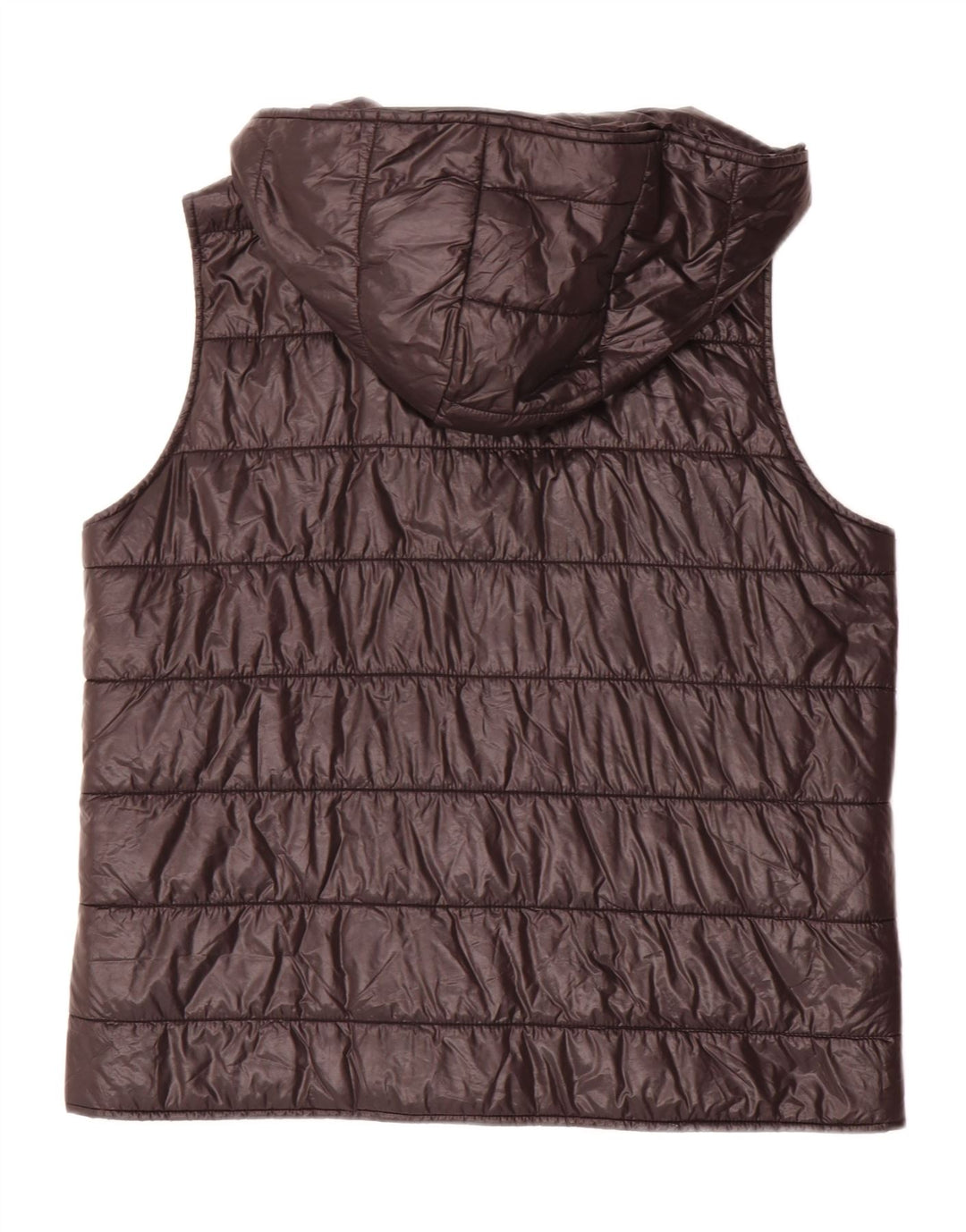 Zara Damen-Weste mit Kapuze, gepolstert, UK 14, Mittelschwarz, Polyester