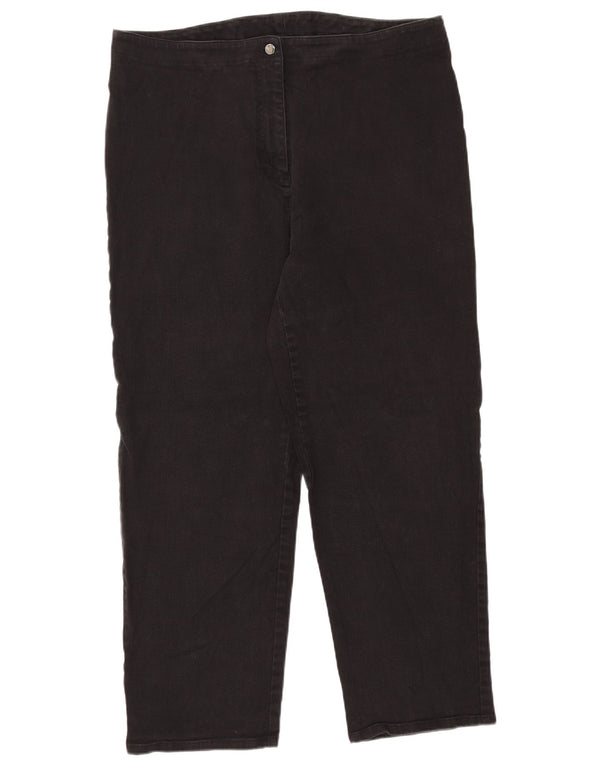 RALPH LAUREN Womens Straight Jeans US 18 2XL W36 L30 Black Cotton