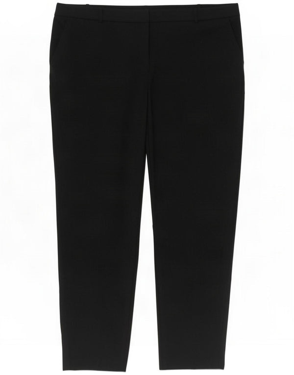 Marks & Spencer Damen gerade Chinohose UK 22 3XL W44 L30 Schwarz