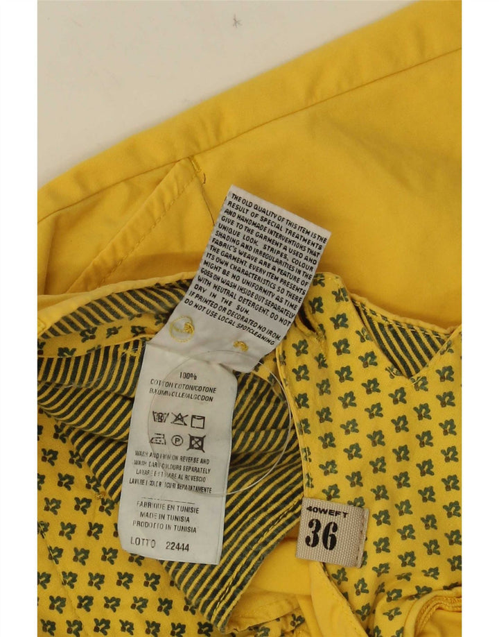 40Weft Herren-Chinoshorts W36, große gelbe Baumwolle