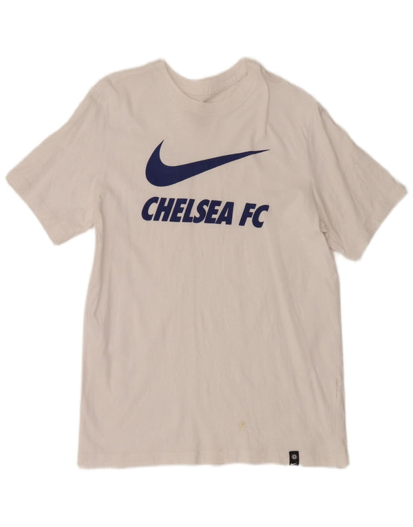Nike Herren Chelsea FC Grafik-T-Shirt-Oberteil, mittelweiß