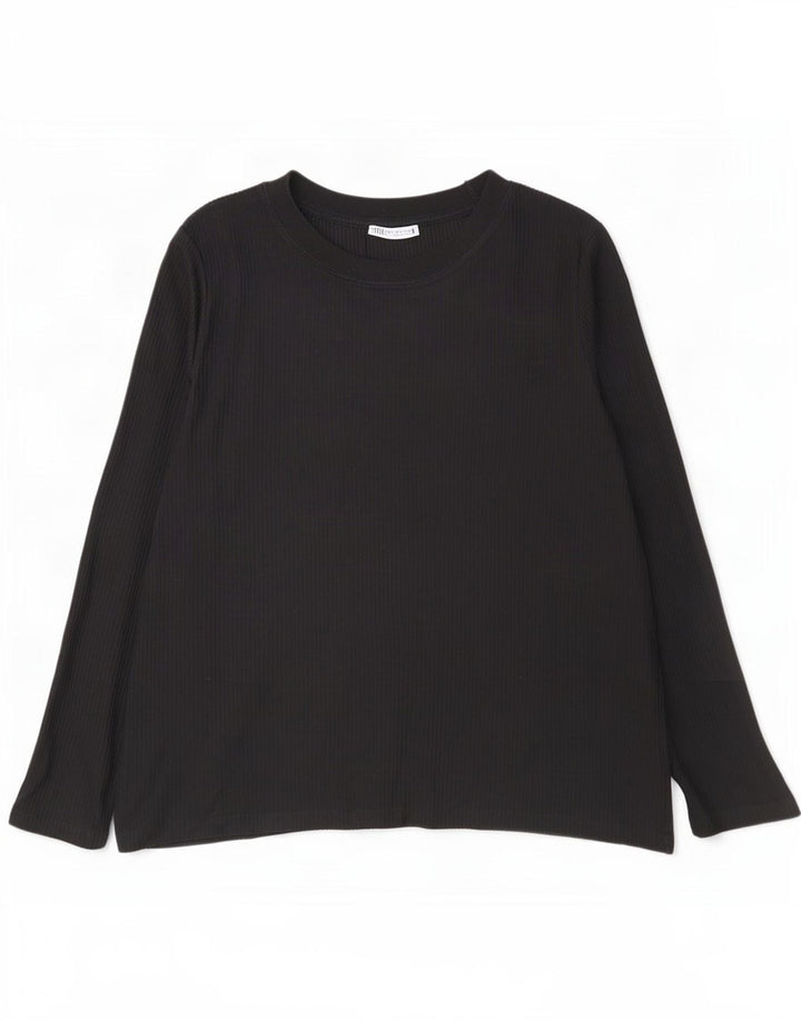 Zara Herren Top Langarm XL Schwarz