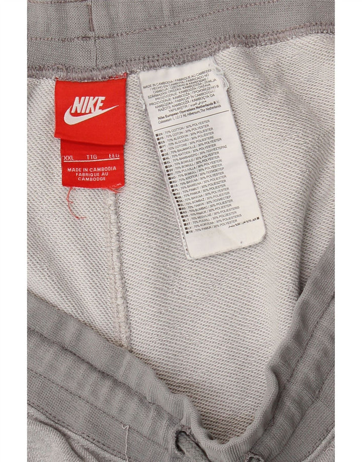 Nike Herren-Sportshorts 2XL aus grauer Baumwolle