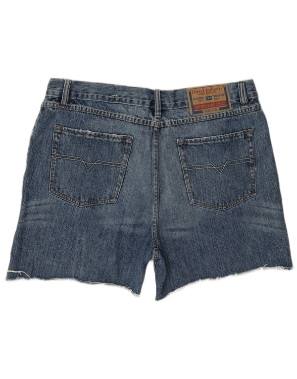 Diesel Herren Distressed Denim Shorts W38 XL Blaue Baumwolle