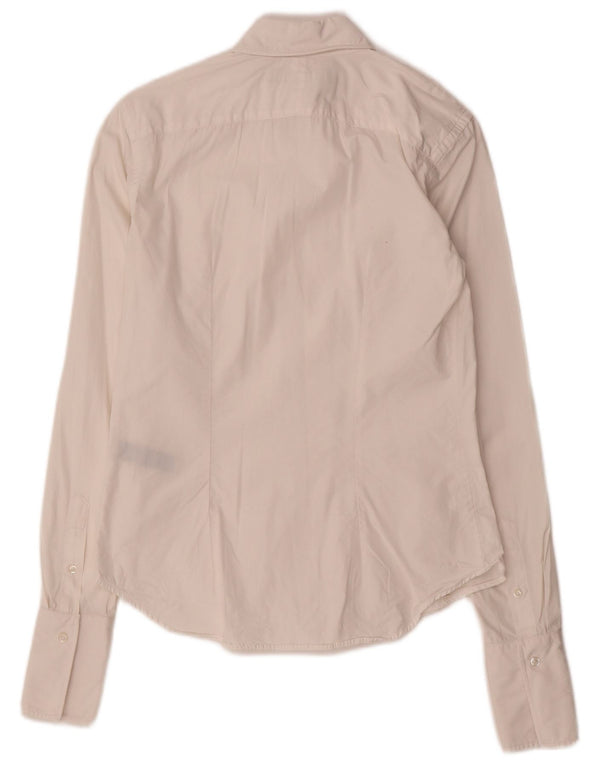 Ralph Lauren Womens Formal Shirt Medium Off White Cotton