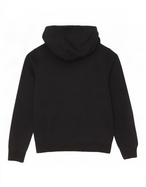 Nike Womens Graphic Oversized Hoodie Pullover UK 10 Small Schwarze Baumwolle