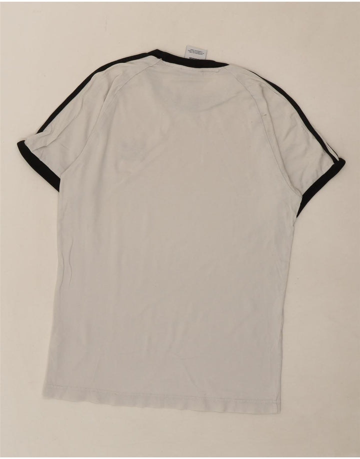 ADIDAS Mens Graphic T-Shirt Top Small White Cotton Vintage Adidas and Second-Hand Adidas from Messina Hembry 