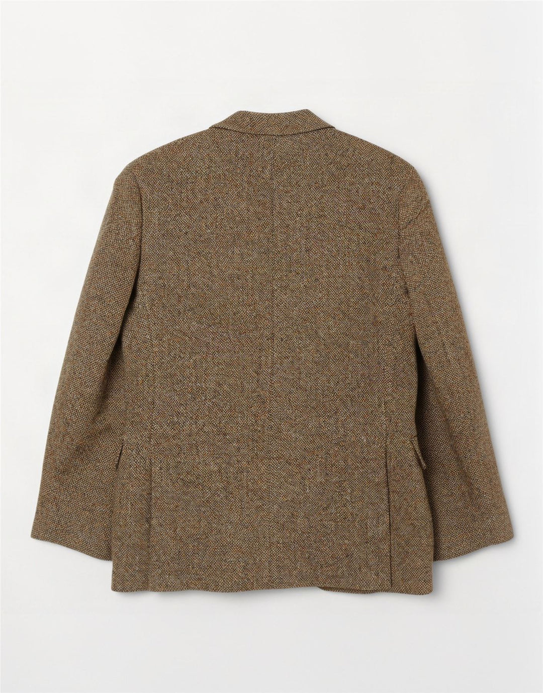 Harris Tweed Herren-Blazer mit 2 Knöpfen, UK 36, kleine Khaki-Wolle
