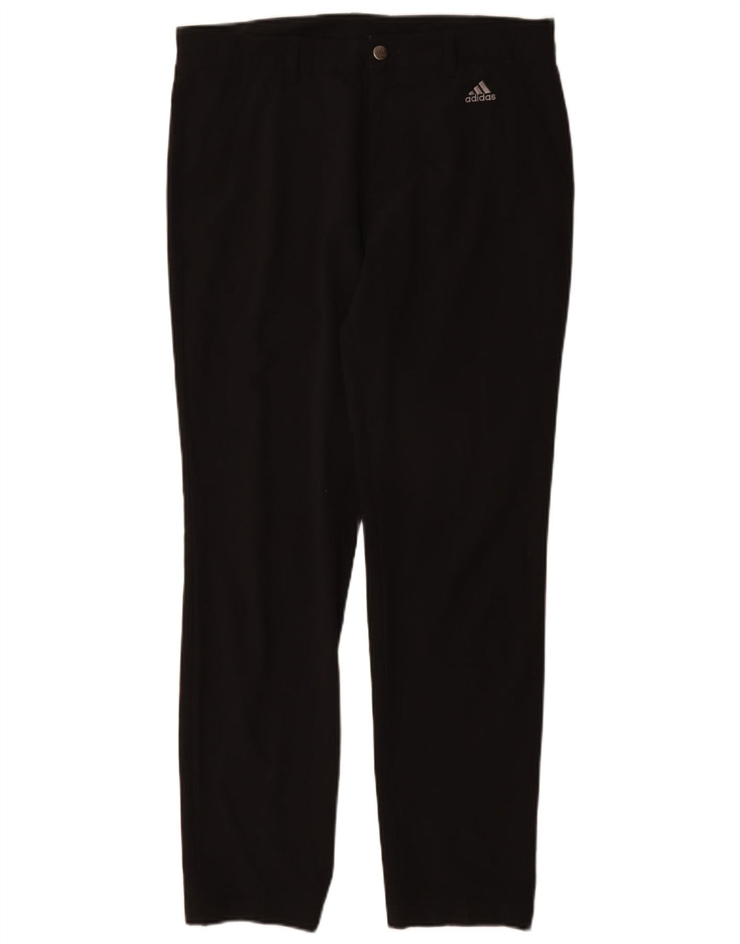 Adidas Damen Slim Chino Hose W32 L32 Schwarz Polyester