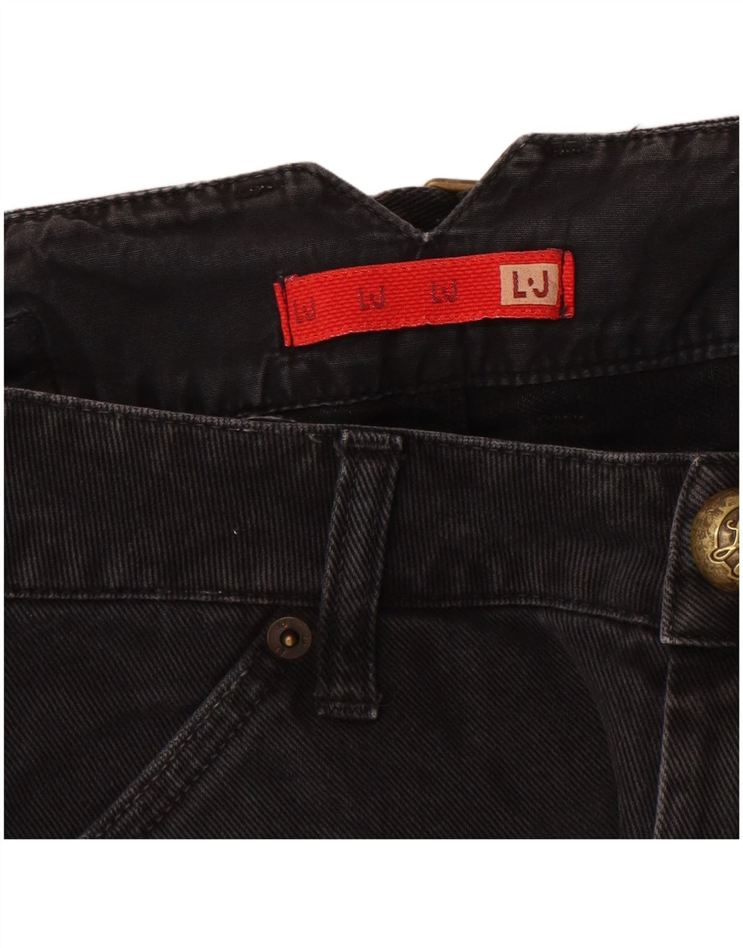 Liu Jo Damen Slim Jeans W27 L33 Schwarze Baumwolle