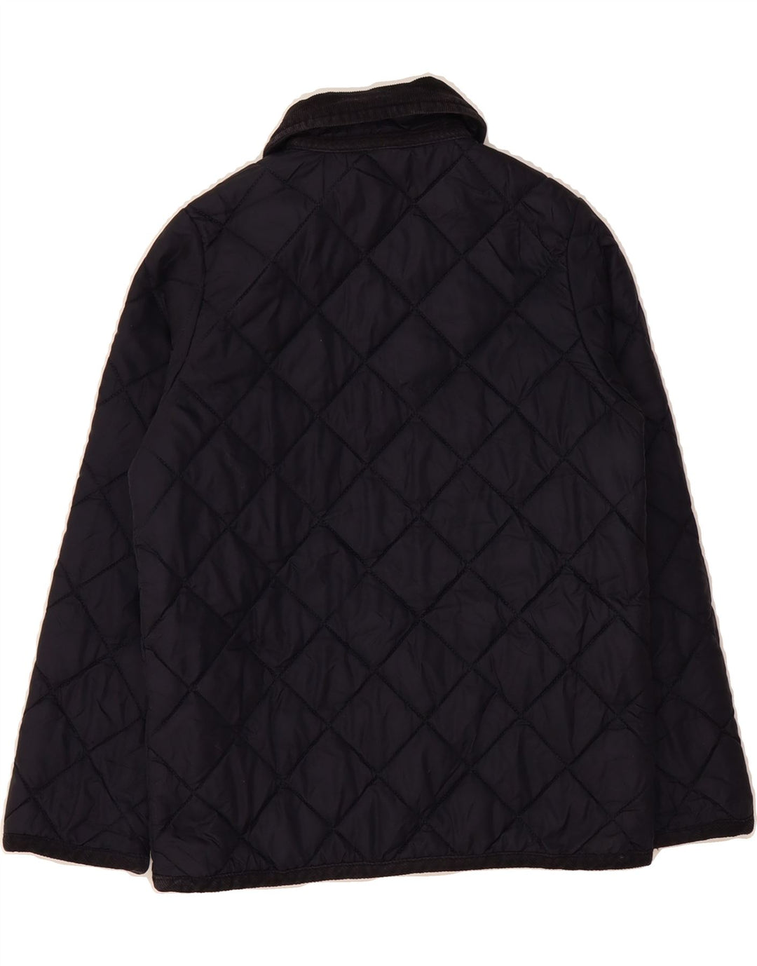 BENETTON Boys Quilted Jacket 7-8 Years Navy Blue Vintage Benetton and Second-Hand Benetton from Messina Hembry 