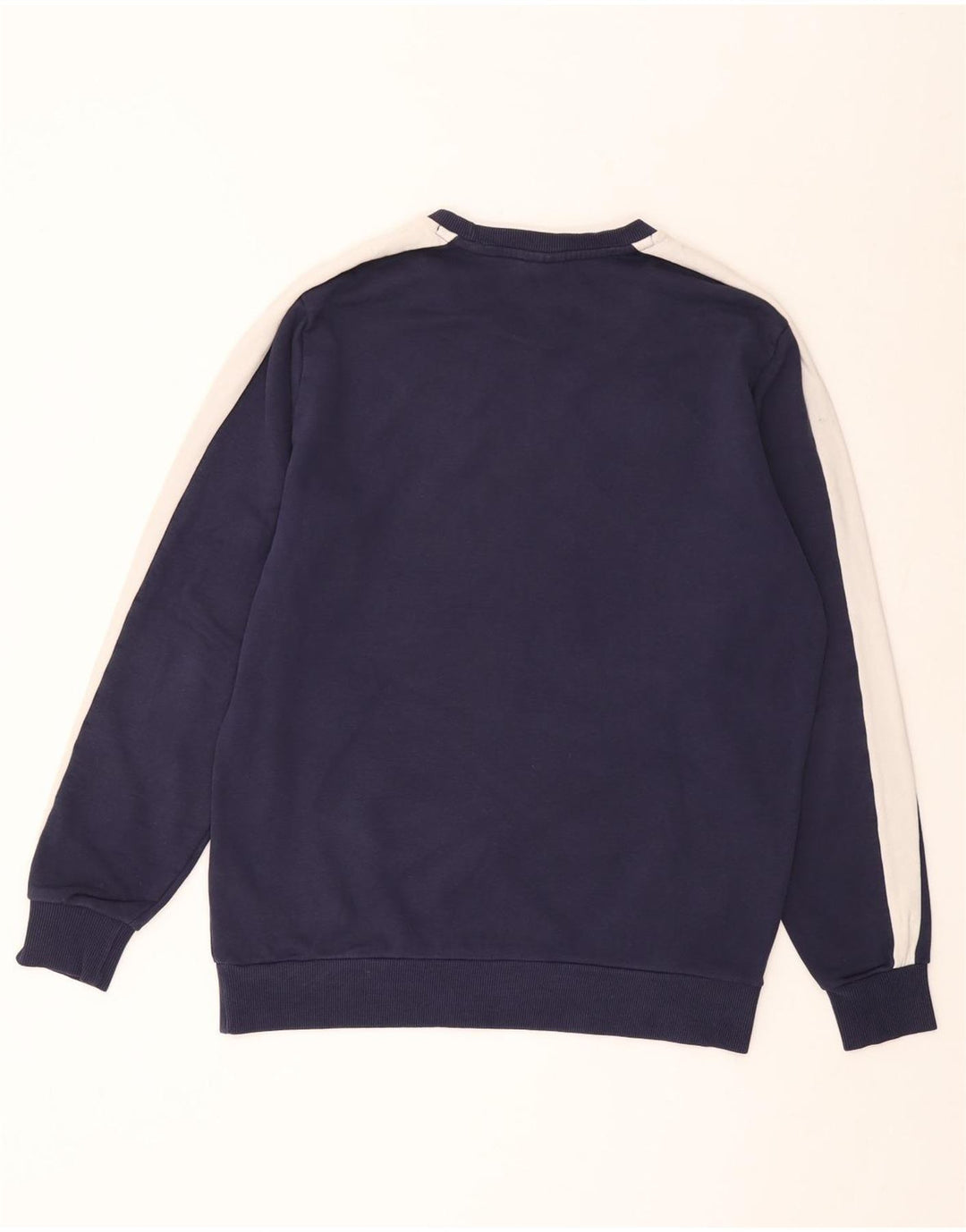 PUMA Herren-Sweatshirt, mittelgroß, marineblau, Colourblock-Baumwolle