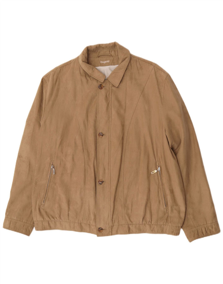 Bugatti Herren Bomberjacke EU 62 6XL Braunes Polyester