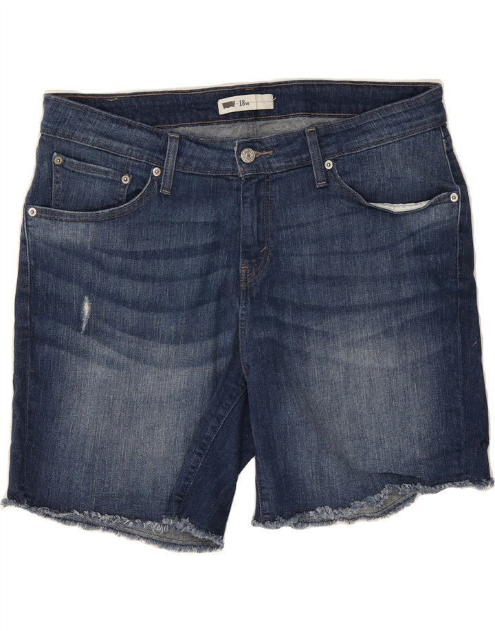 LEVI'S Womens Denim Shorts US 18 2XL W38  Blue Cotton Vintage Levi's and Second-Hand Levi's from Messina Hembry 
