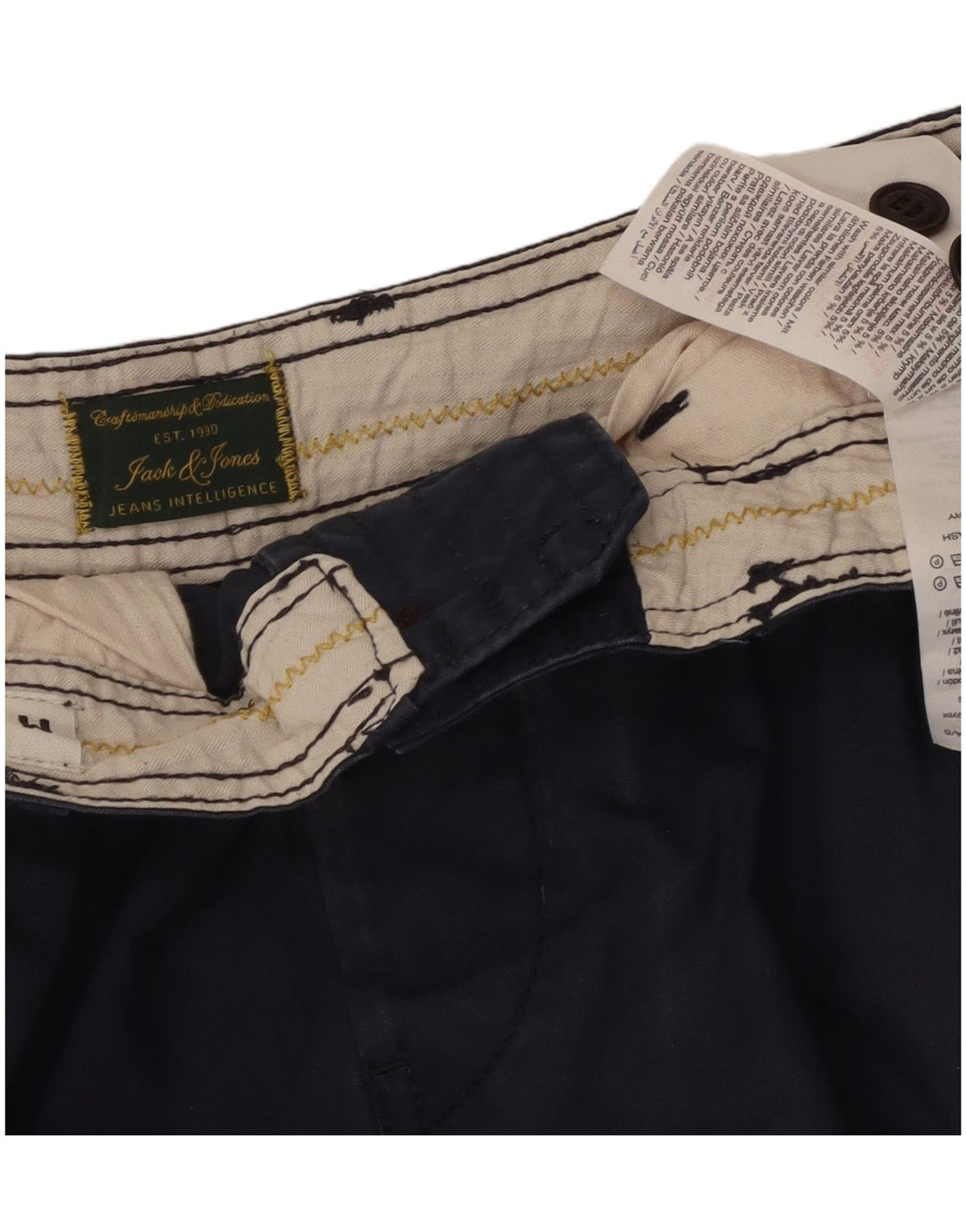 Jack & Jones Herren-Cargoshorts mit bequemer Passform, Größe M, W34, Marineblau, Baumwolle