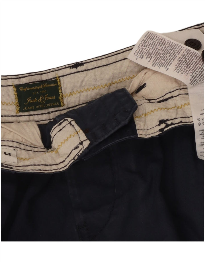 Jack & Jones Herren-Cargoshorts mit bequemer Passform, Größe M, W34, Marineblau, Baumwolle