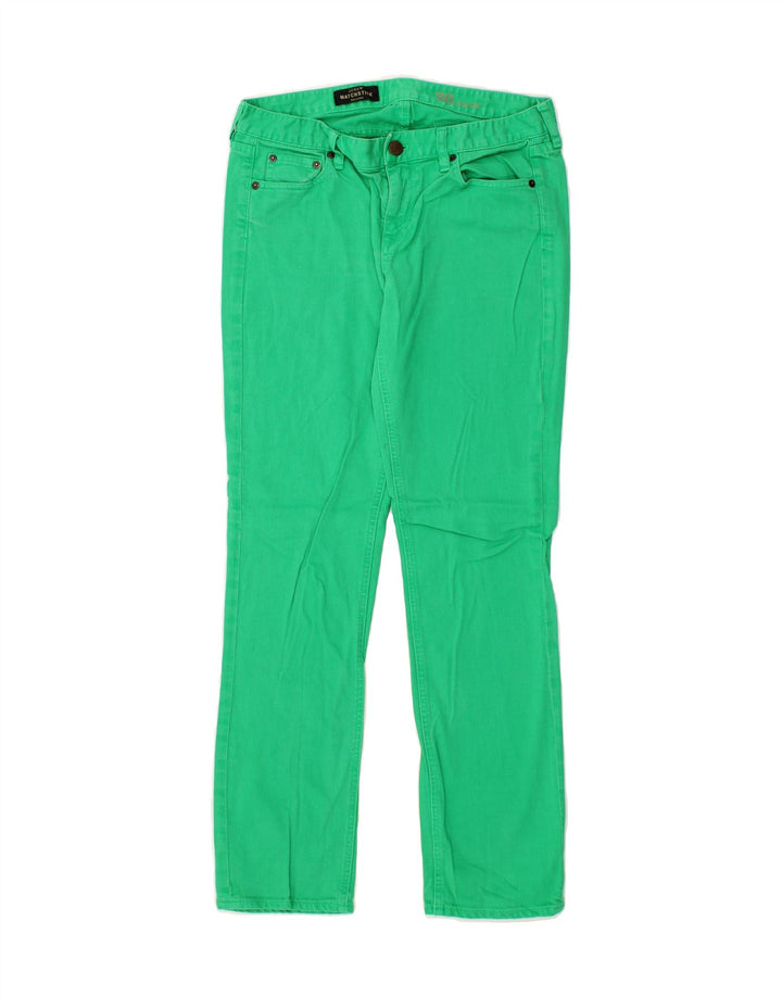 J. CREW Womens Matchstick Slim Jeans W30 L30 Green Cotton Vintage J. Crew and Second-Hand J. Crew from Messina Hembry 