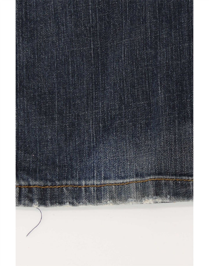 Zara Damen Bootcut Jeans EU 40 Medium W30 L35 Marineblaue Baumwolle
