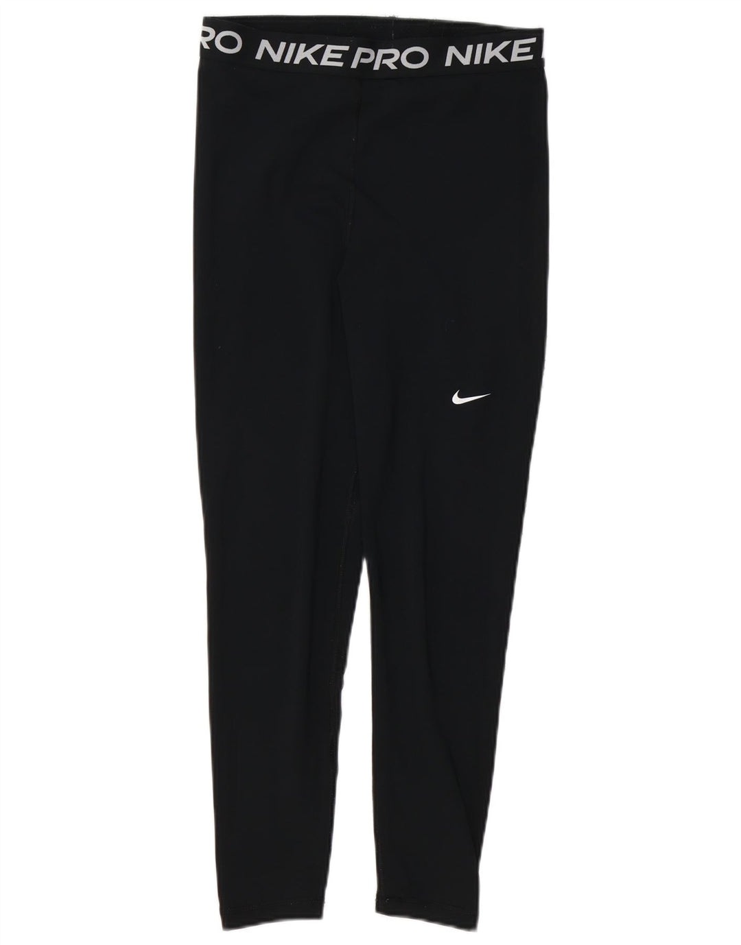 NIKE Damen Dri Fit Graphic Leggings UK 12 Medium Schwarz