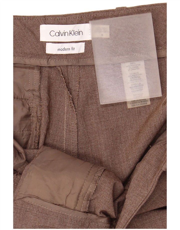 Calvin Klein Damen Bootcut Freizeithose US 6 Medium W32 L32 Braun