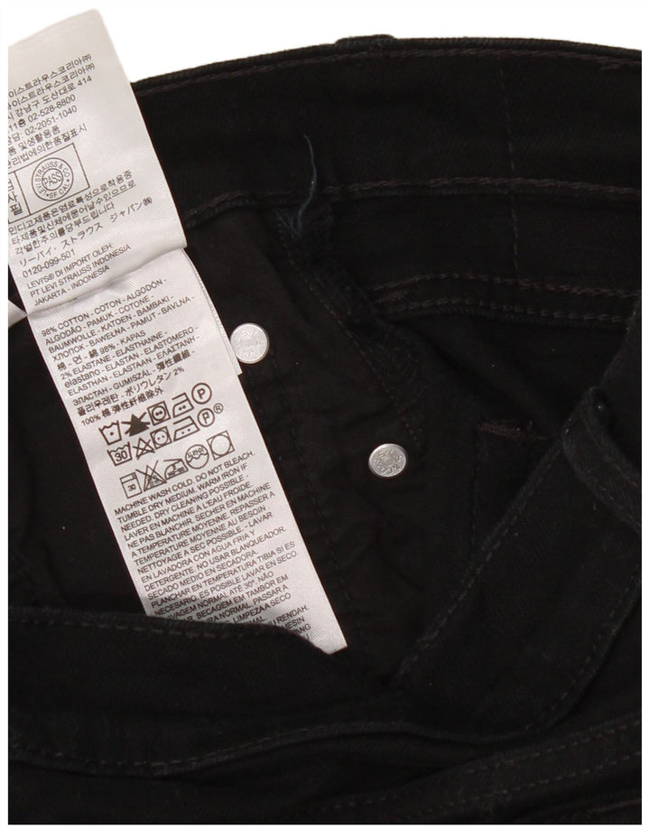Levi's Damen Slim Jeans W32 L30 Schwarze Baumwolle