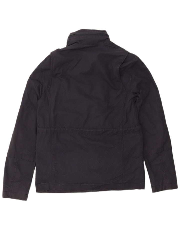 FRED PERRY Herren-Windjacke mit Kapuze, UK 36, Größe S, marineblau, Baumwolle