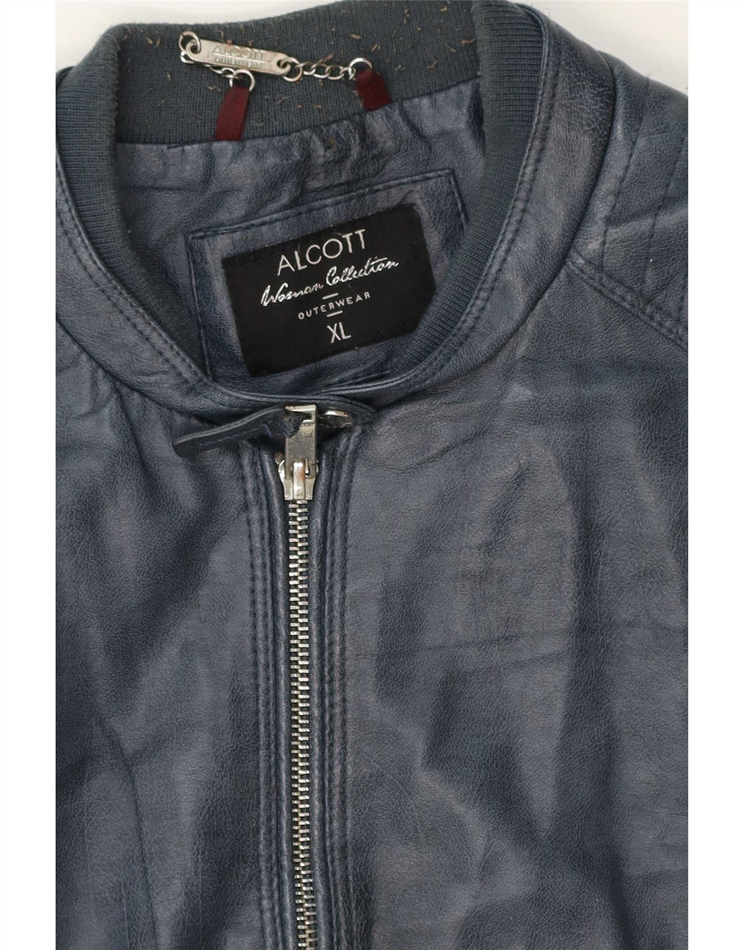 Alcott Damen Lederjacke UK 18 XL Blau