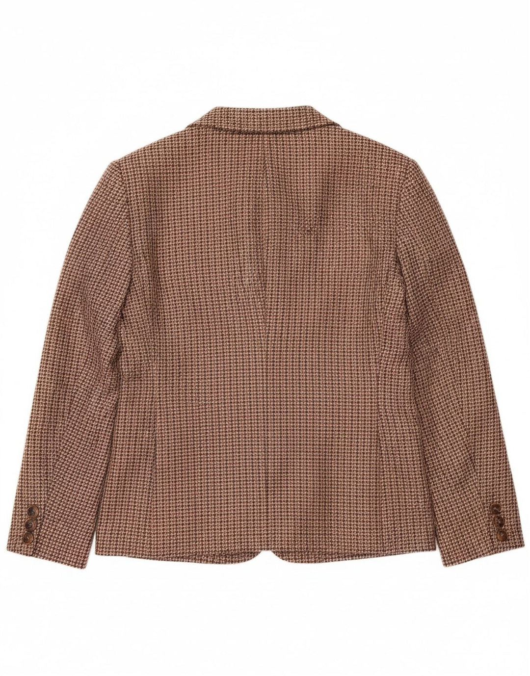 LUISA SPAGNOLI Womens Blazer Jacket IT 44 Medium Brown Houndstooth
