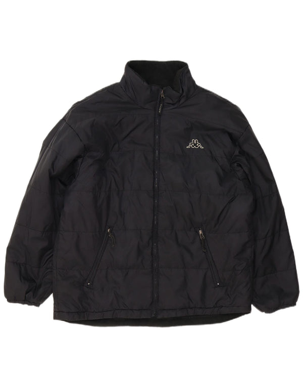 Kappa Herren Wattierte Jacke UK 40 Large Schwarz