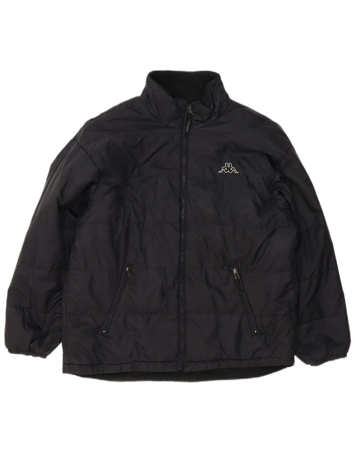 Kappa Herren Wattierte Jacke UK 40 Large Schwarz