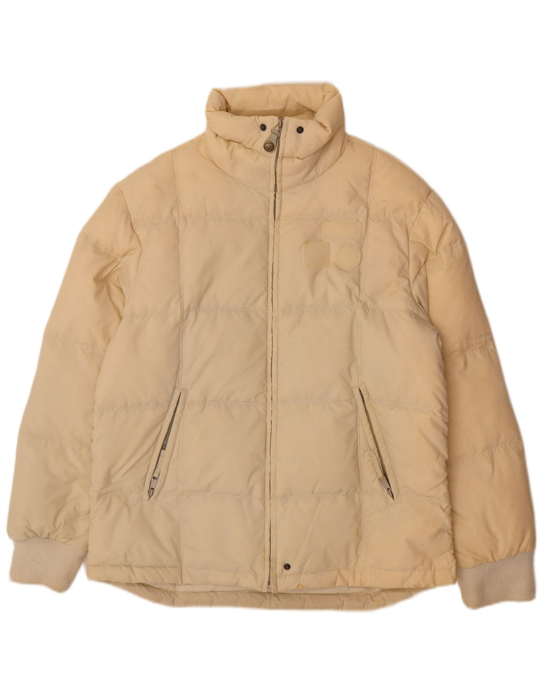 Diesel Herren Wattierte Jacke UK 38 Medium Beige Polyamid