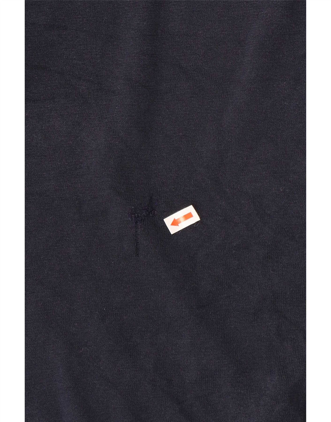Massimo Dutti Herren-Pullover mit Rollkragen, groß, marineblaue Baumwolle