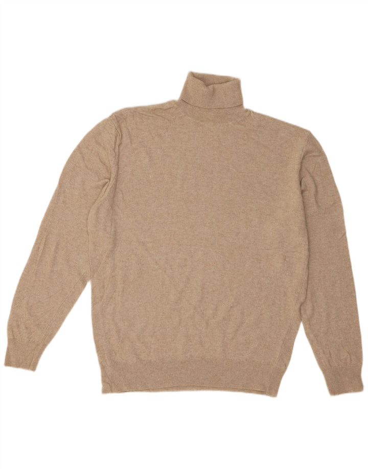 Rollkragenpullover für Herren von Zara, Größe L, Beige