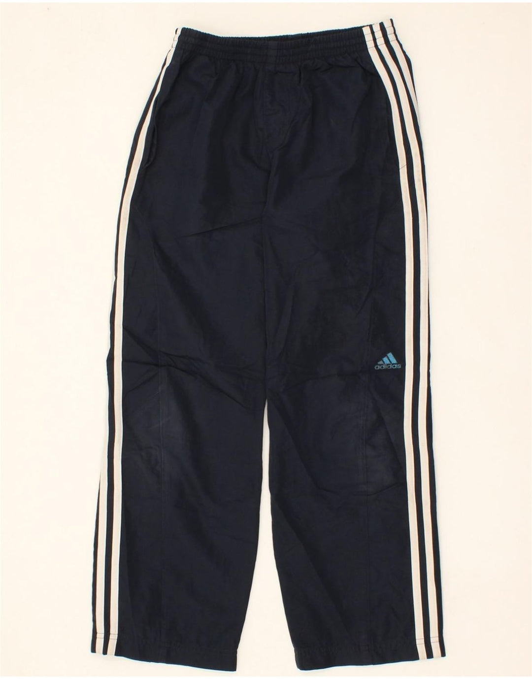 ADIDAS Boys Climacool Tracksuit Trousers 9-10 Years  Navy Blue Polyester Vintage Adidas and Second-Hand Adidas from Messina Hembry 