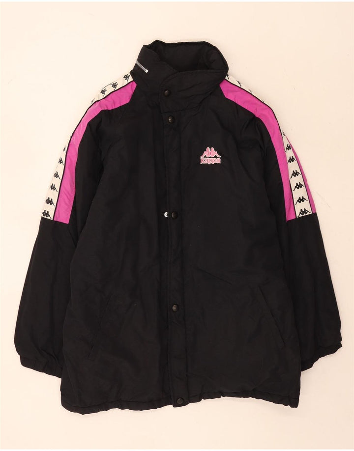 Kappa Herren-Windbreaker mit Grafik, UK 40, Größe L, Schwarz, Farbblock
