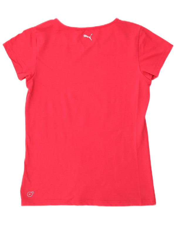 Puma Damen T-Shirt Top UK 12 Mittelrosa