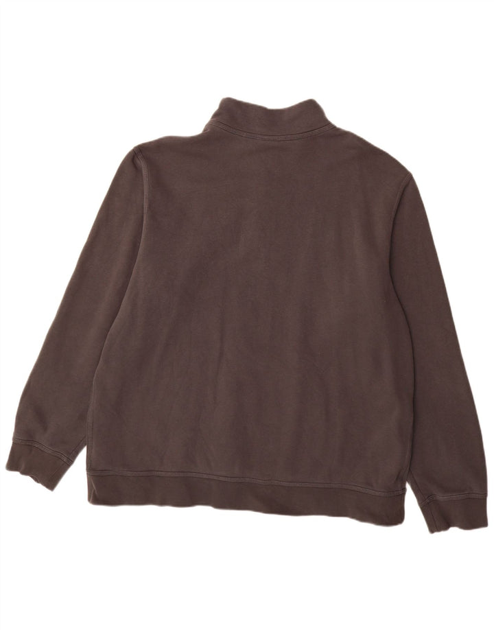 Nike Herren-Sweatshirt mit Reißverschluss, XL, graue Baumwolle