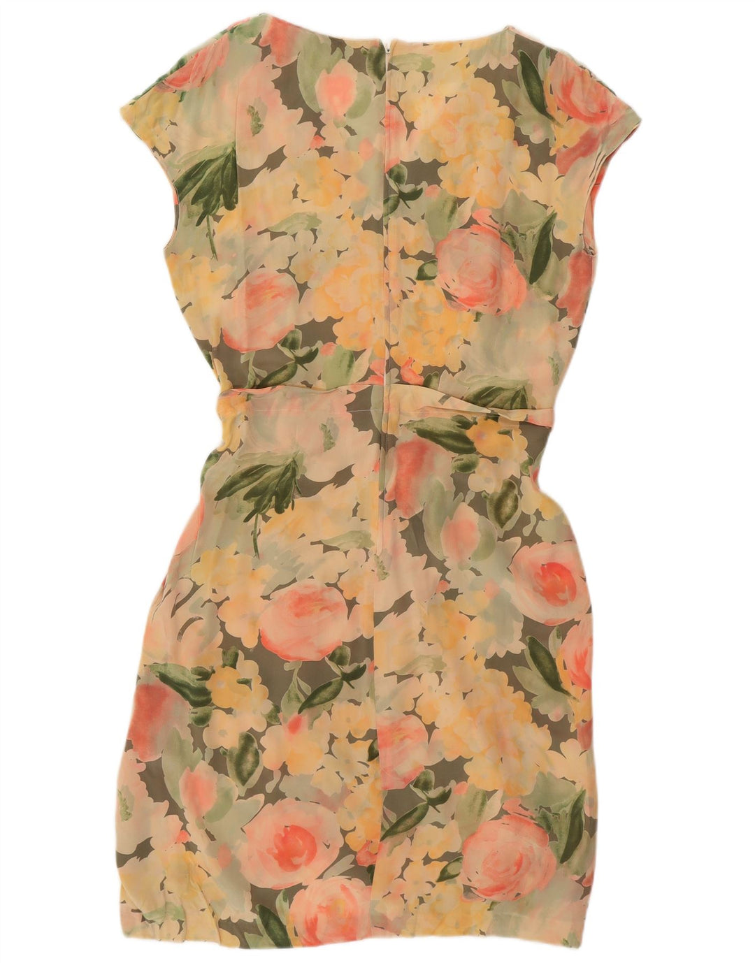 MIMMINA Damen Etuikleid UK 12 Medium Mehrfarbig geblümt