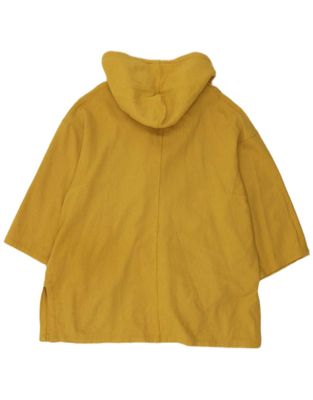 Marella Womens Hooded Übergroßer Zweireihermantel UK 10 Small Gelb
