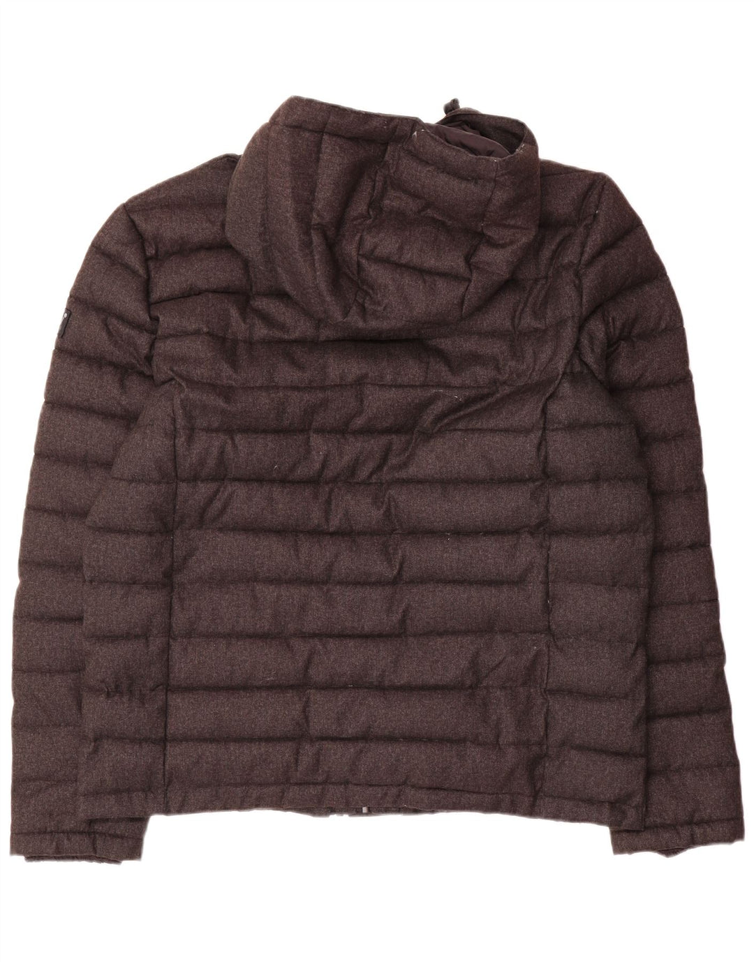 Superdry Wattierte Herrenjacke mit Kapuze, UK 46 3XL, Grau, Polyester