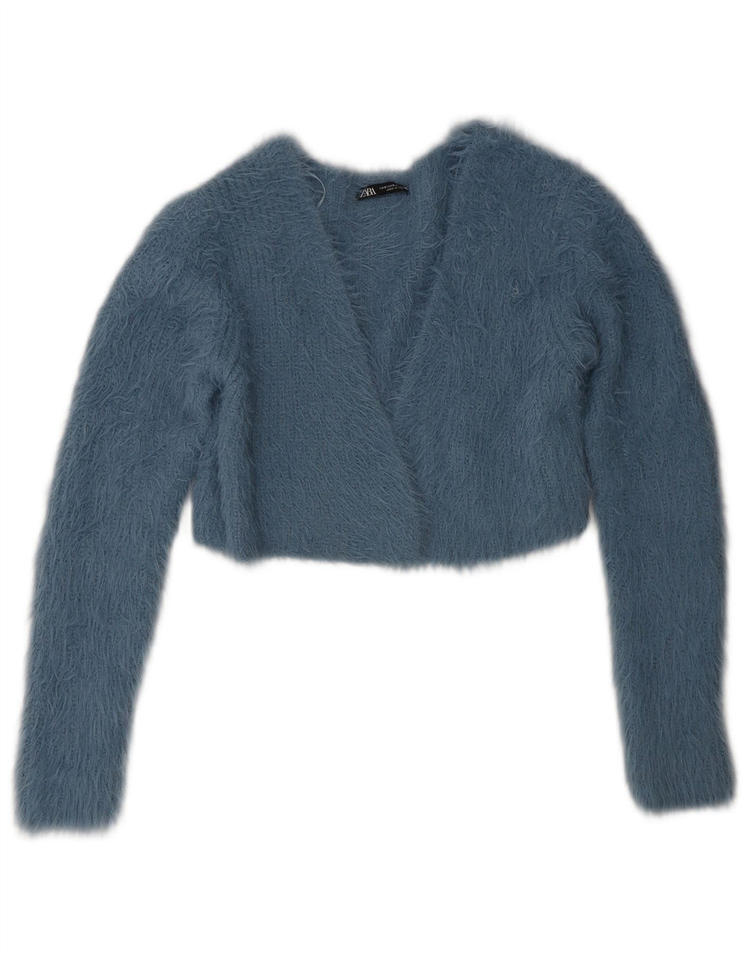 Zara Damen Bolero-Pullover UK 10 Small Blau