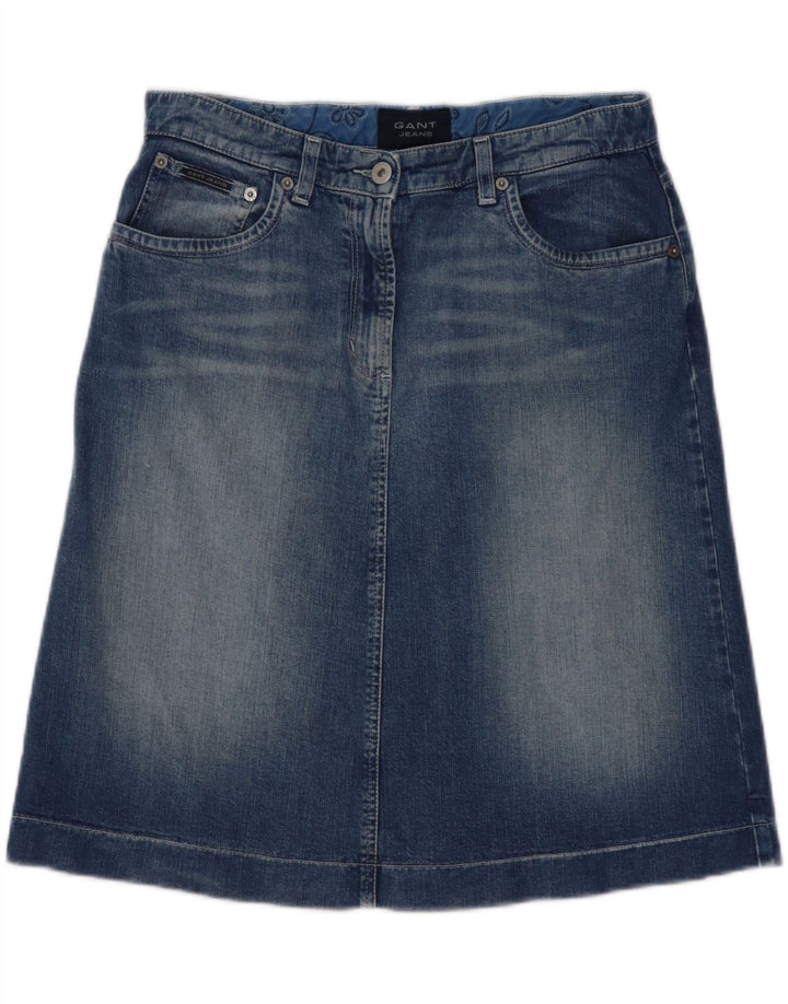 GANT Damen Jeansrock UK 14 Large W32 Blaue Baumwolle