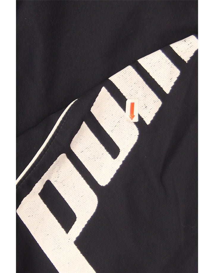 Puma Herren-Trainingshose mit Grafik, Größe L, Marineblau