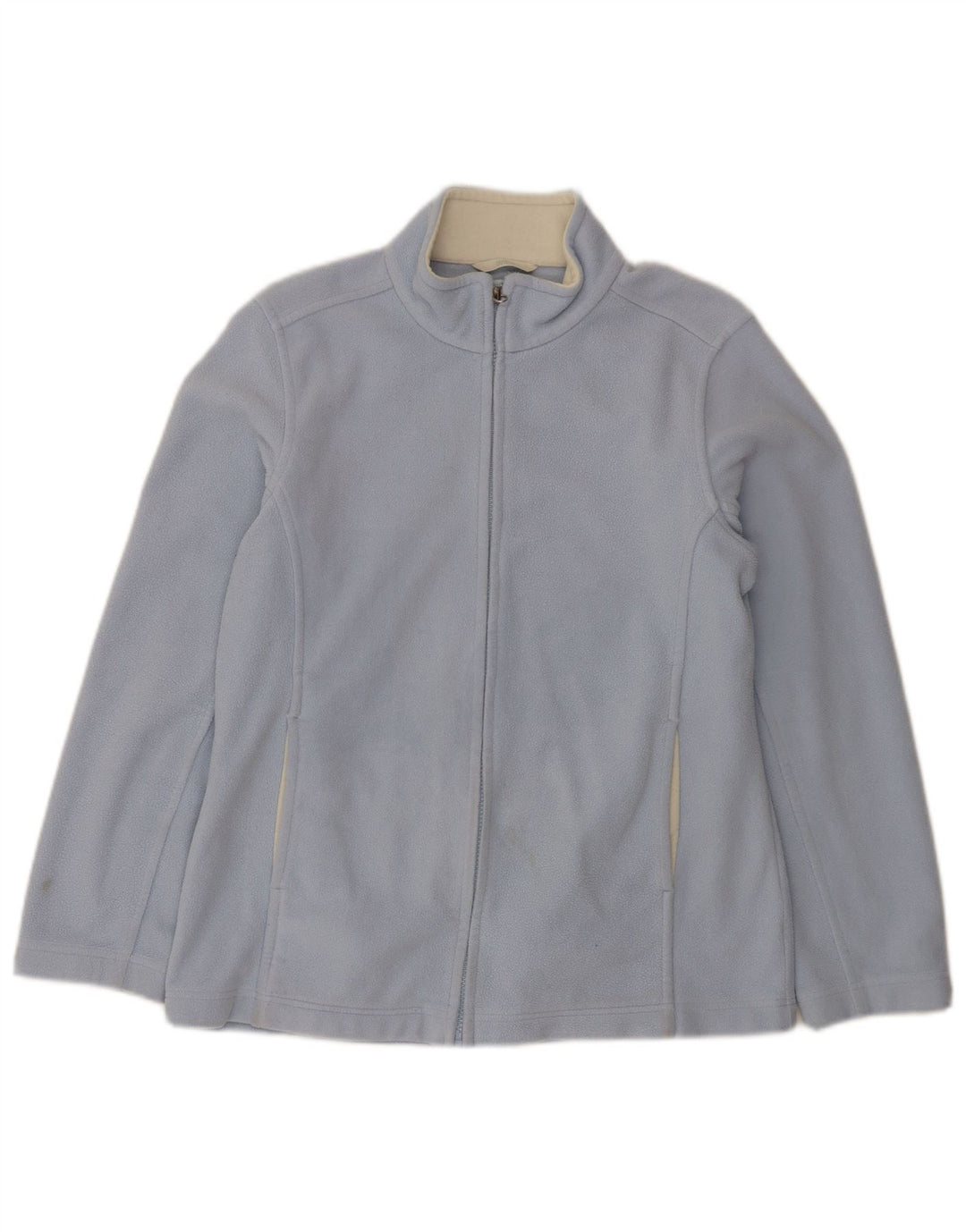 Marks & Spencer Damen-Fleecejacke in Übergröße, UK 10, Größe S, Blau, Polyester