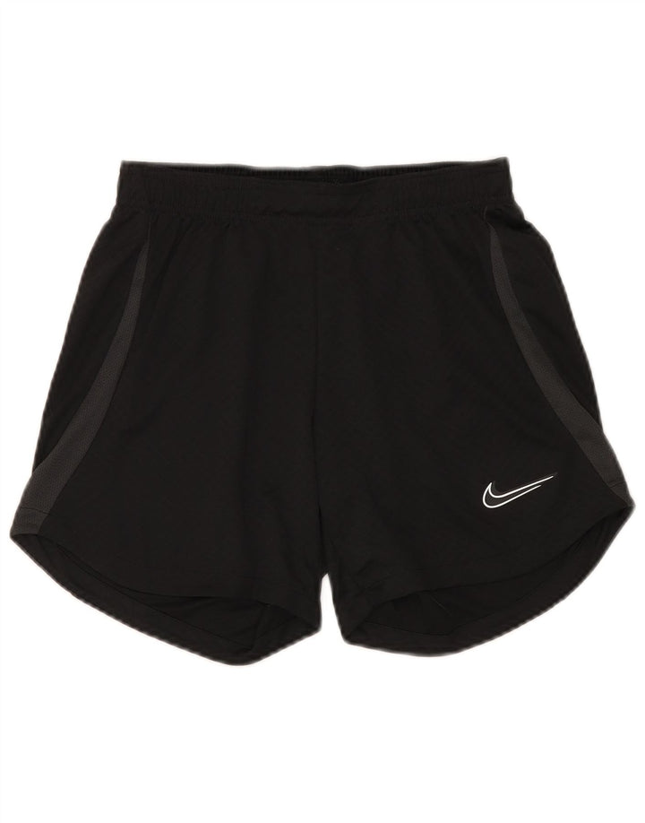 Nike Damen Dri Fit Sport Shorts UK 8 Small Schwarz Polyester