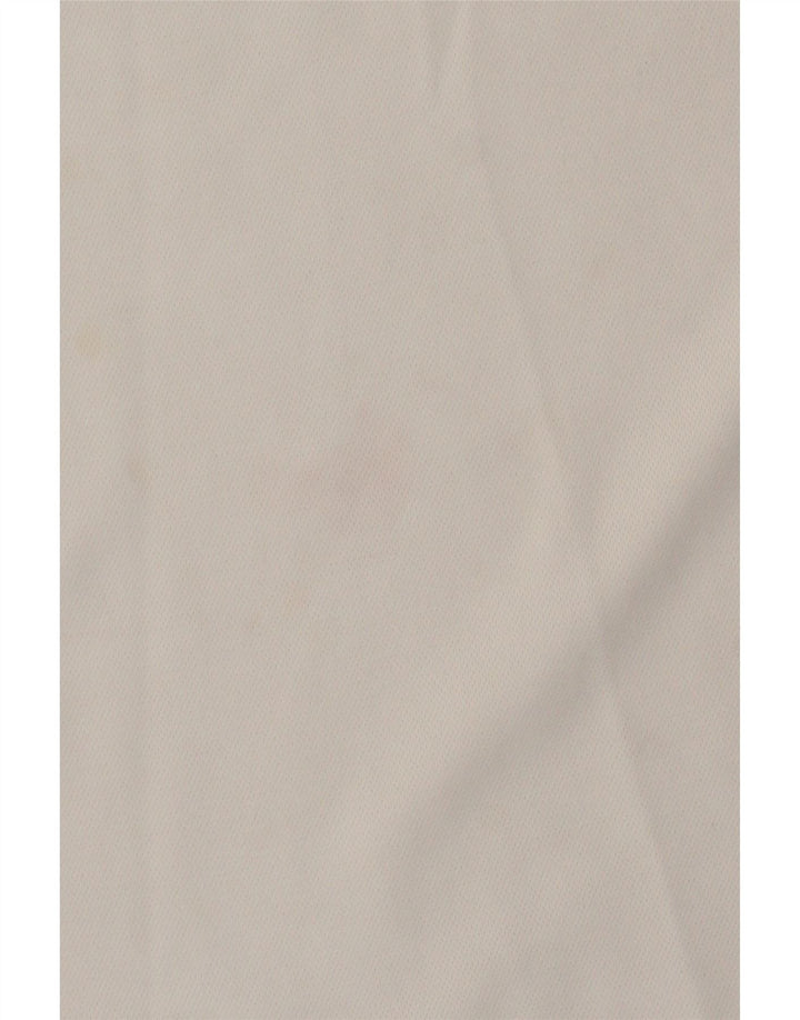 Nike Herren-Poloshirt UK 38/41 Mittelweißes Colourblock-Polyester